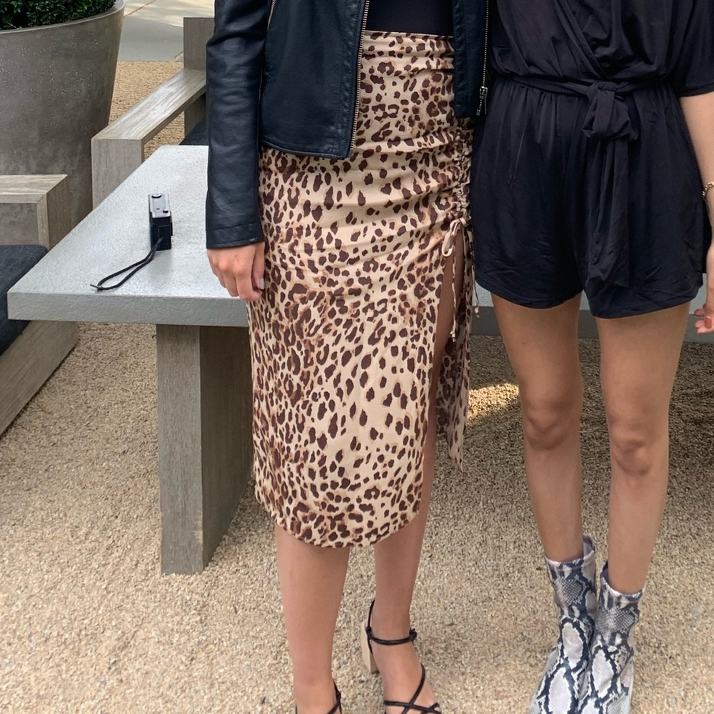 Like new Reformation cheetah print skirt